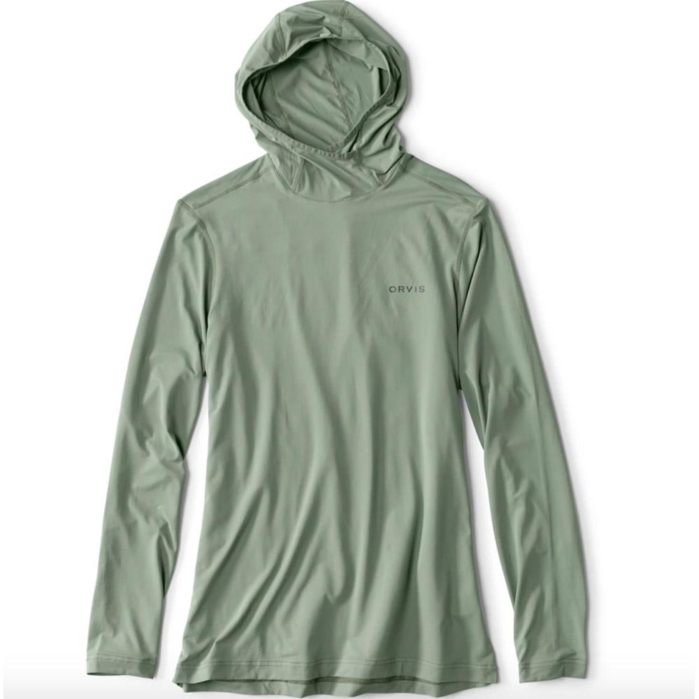 Orvis Sun Defense Long Sleeve Hoodie Men's in Fiddlehead